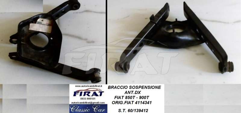 BRACCIO SOSPENSIONE FIAT 850 T - 900 T ANT.DX